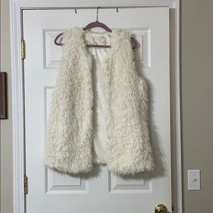 Faux fur vest